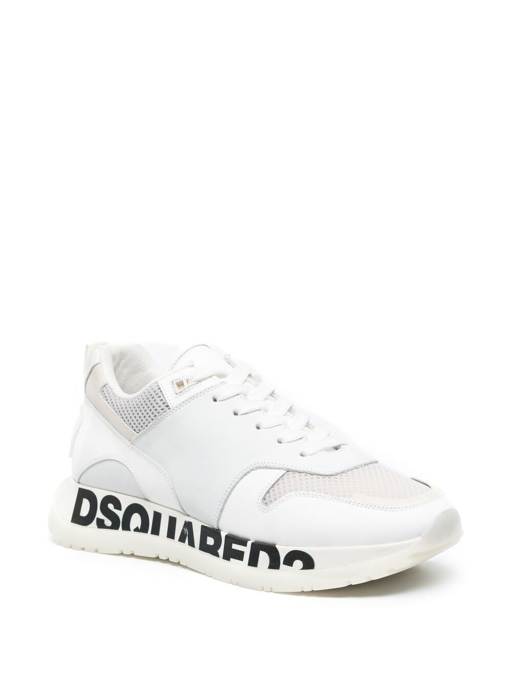 logo-print low-top sneakers - 2