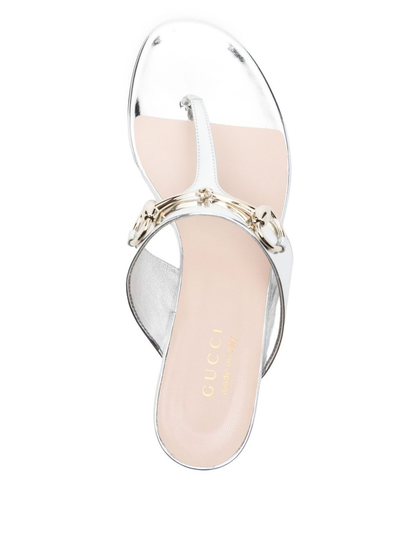 Horsebit flap sandals 4
