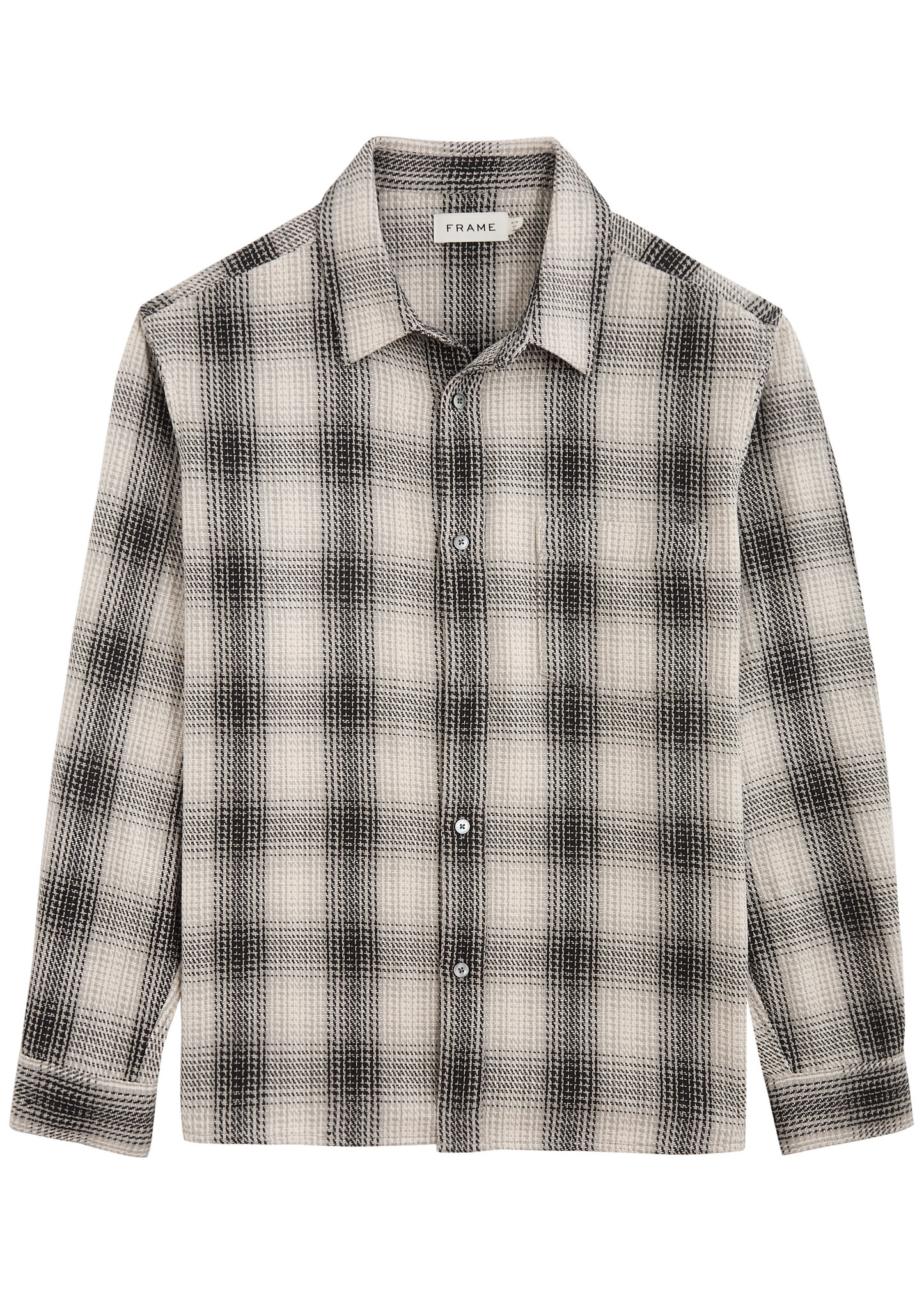 Checked cotton shirt - 1