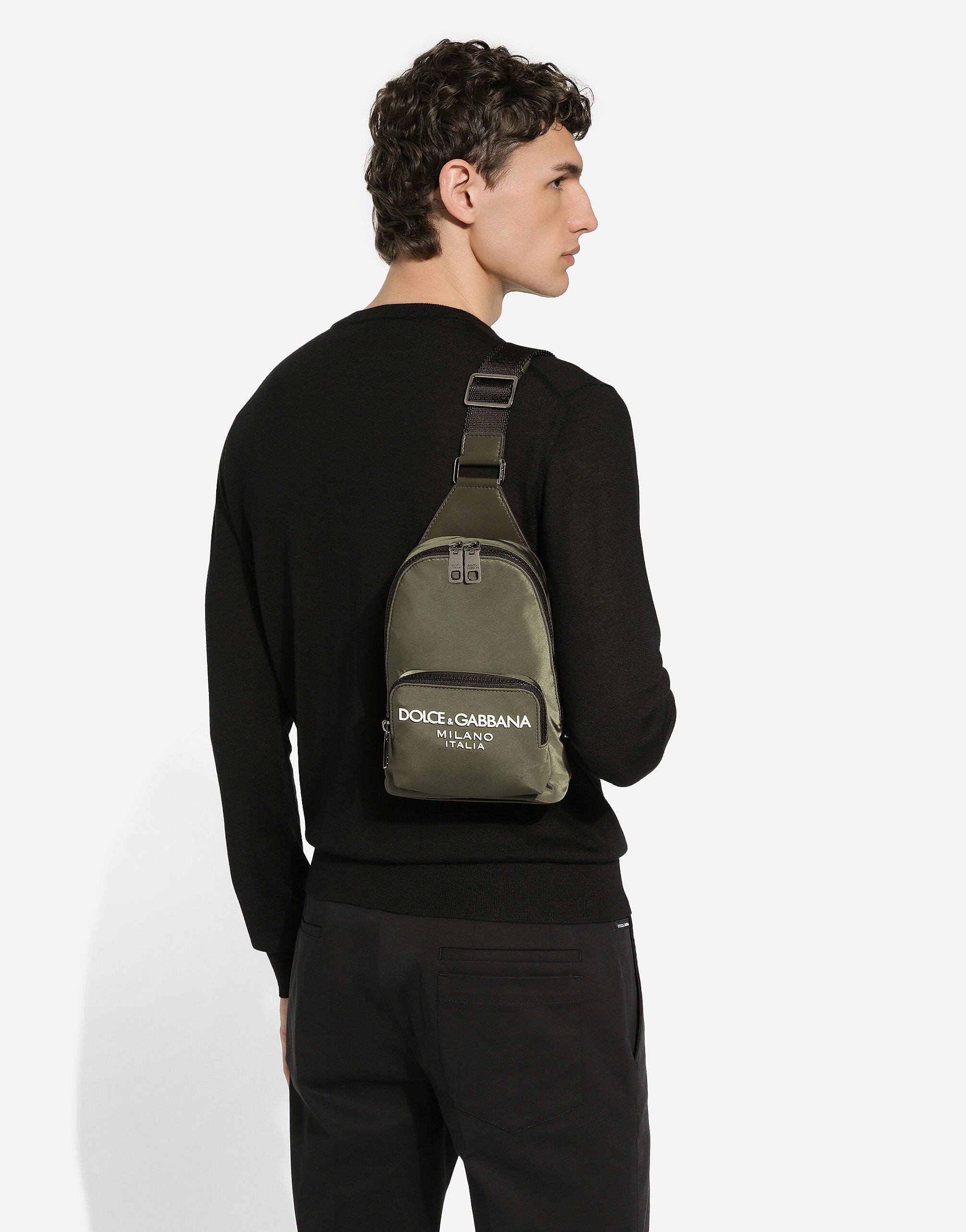 Nylon crossbody backpack - 2