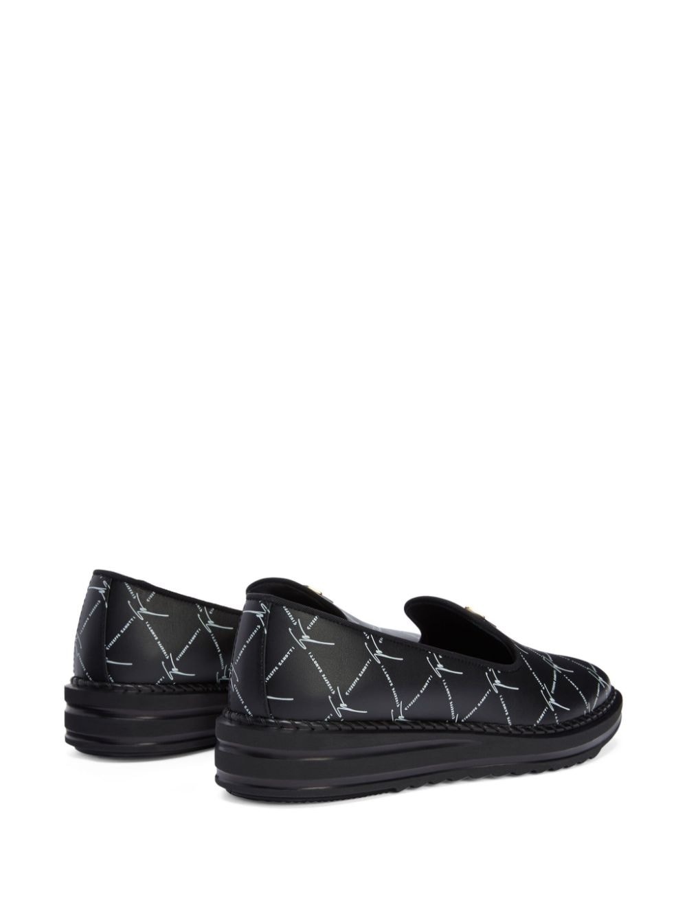Tim logo-lettering loafers - 3