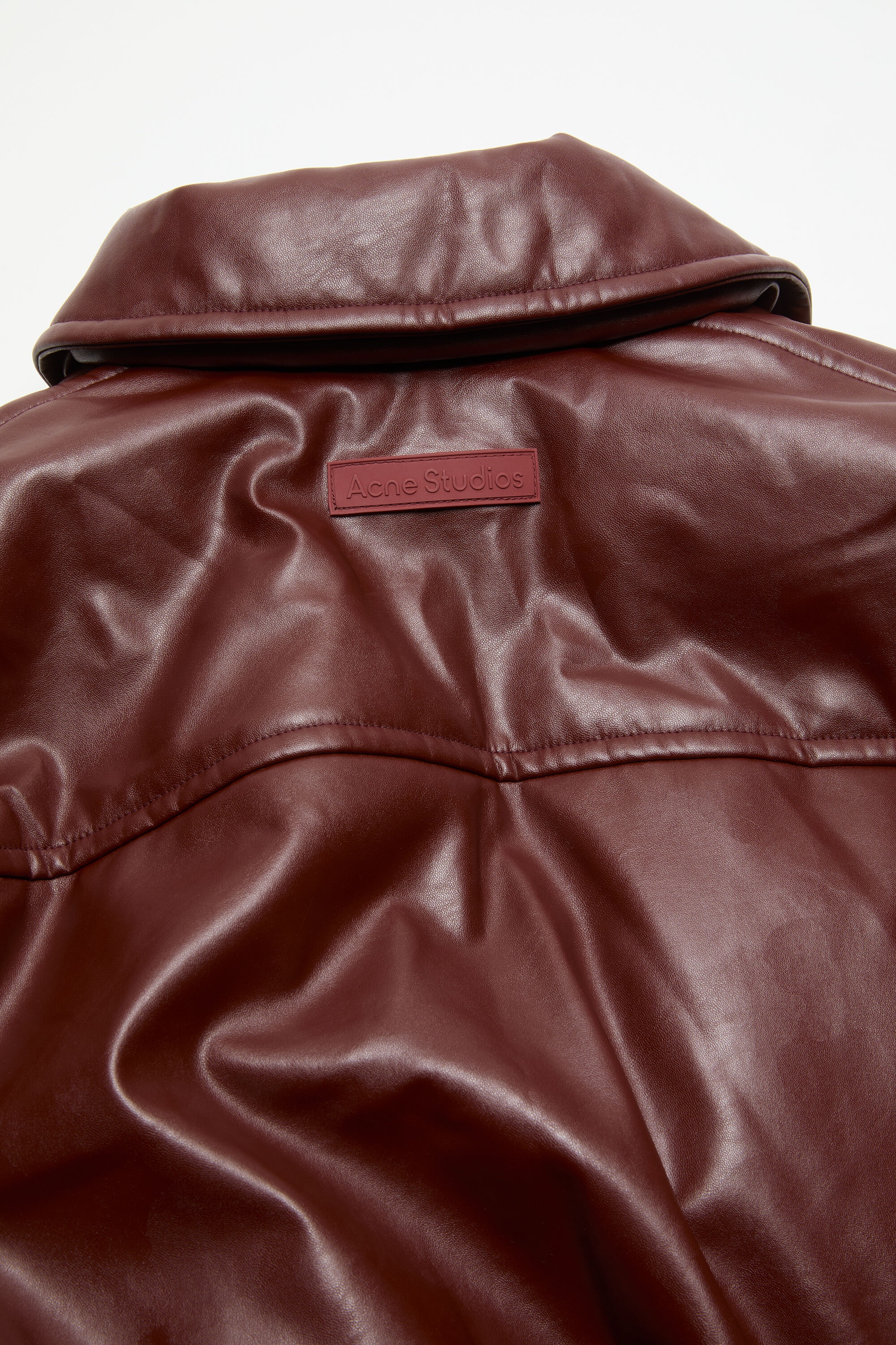 Coated bomber jacket - Dark burgundy - 7
