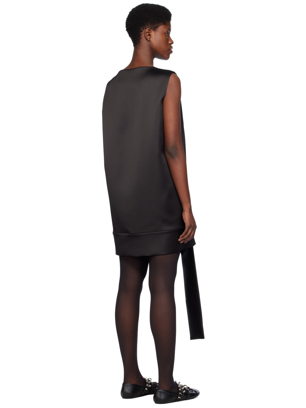 Black Strap Minidress - 3