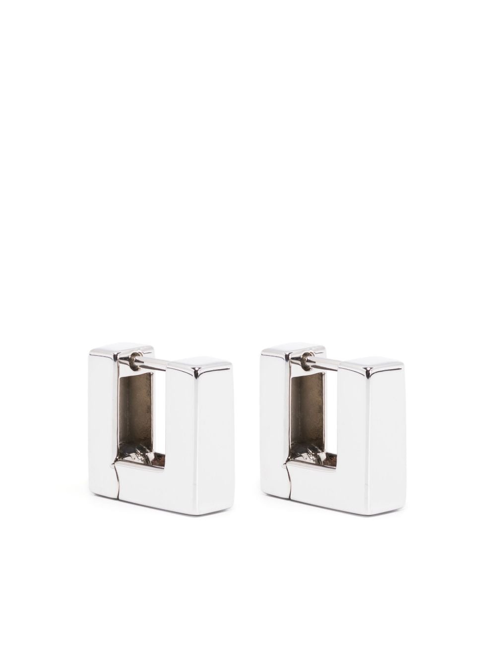 Square small hoop earrings - 1