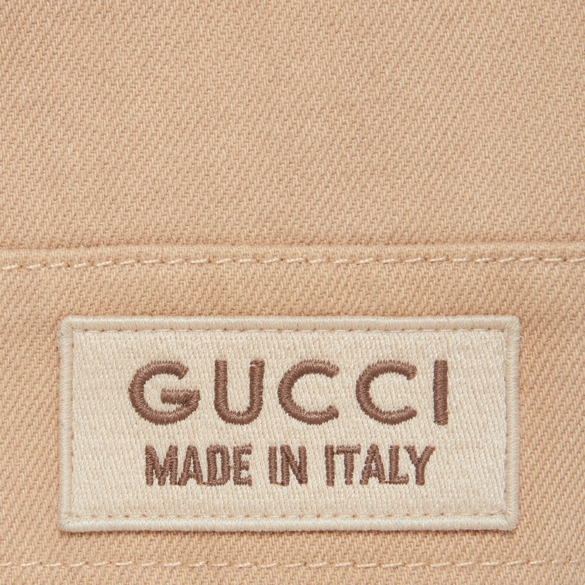 Organic denim jacket with GG detail - 4