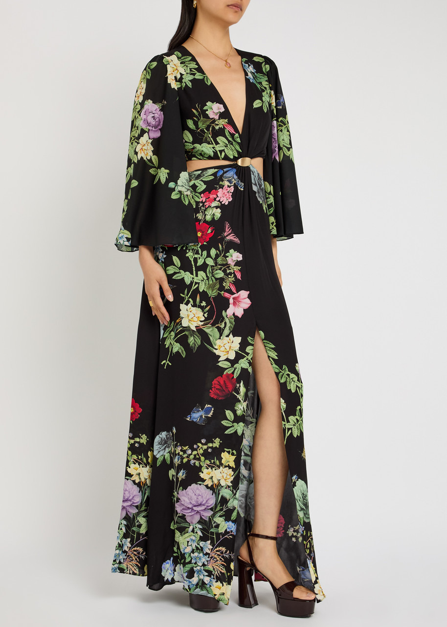 Alice + Olivia Georgina Floral-print Woven Maxi Dress - 2