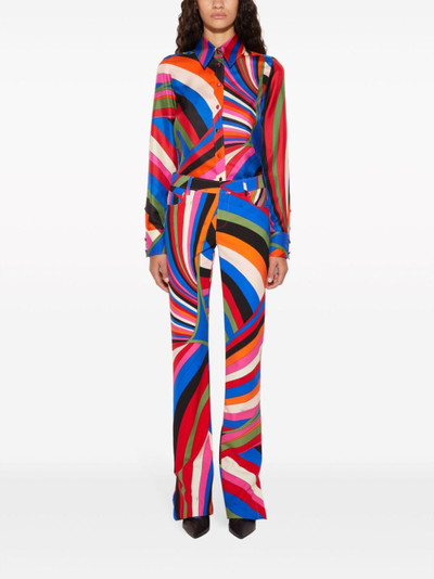 PUCCI Iride-print straight-leg trousers outlook