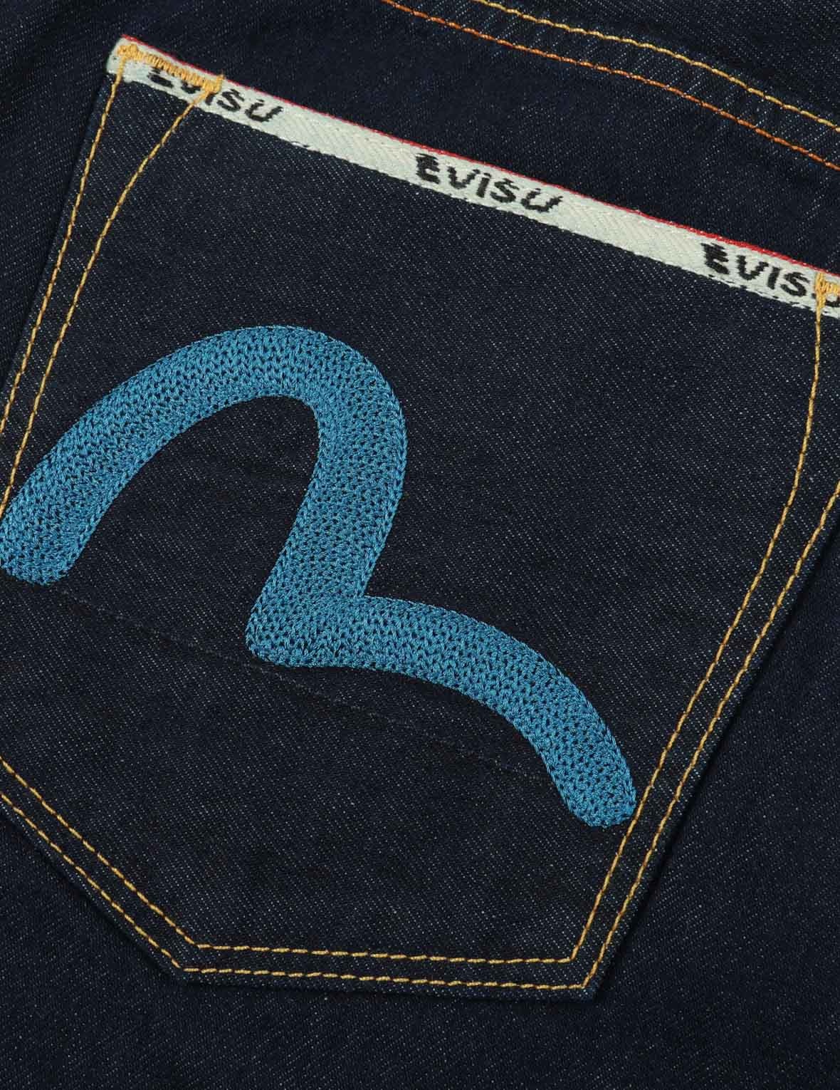 Seagull and Eagle Embroidery Carrot Fit Jeans #2017 - 11