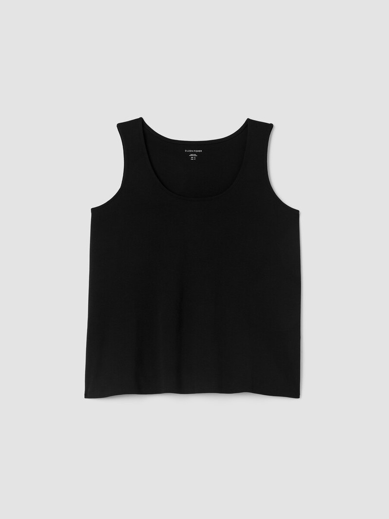 Organic Cotton Interlock U-Neck Sleep Tank 1