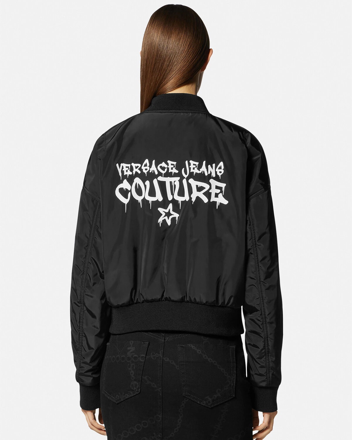 Chain Couture Reversible Bomber Jacket - 6