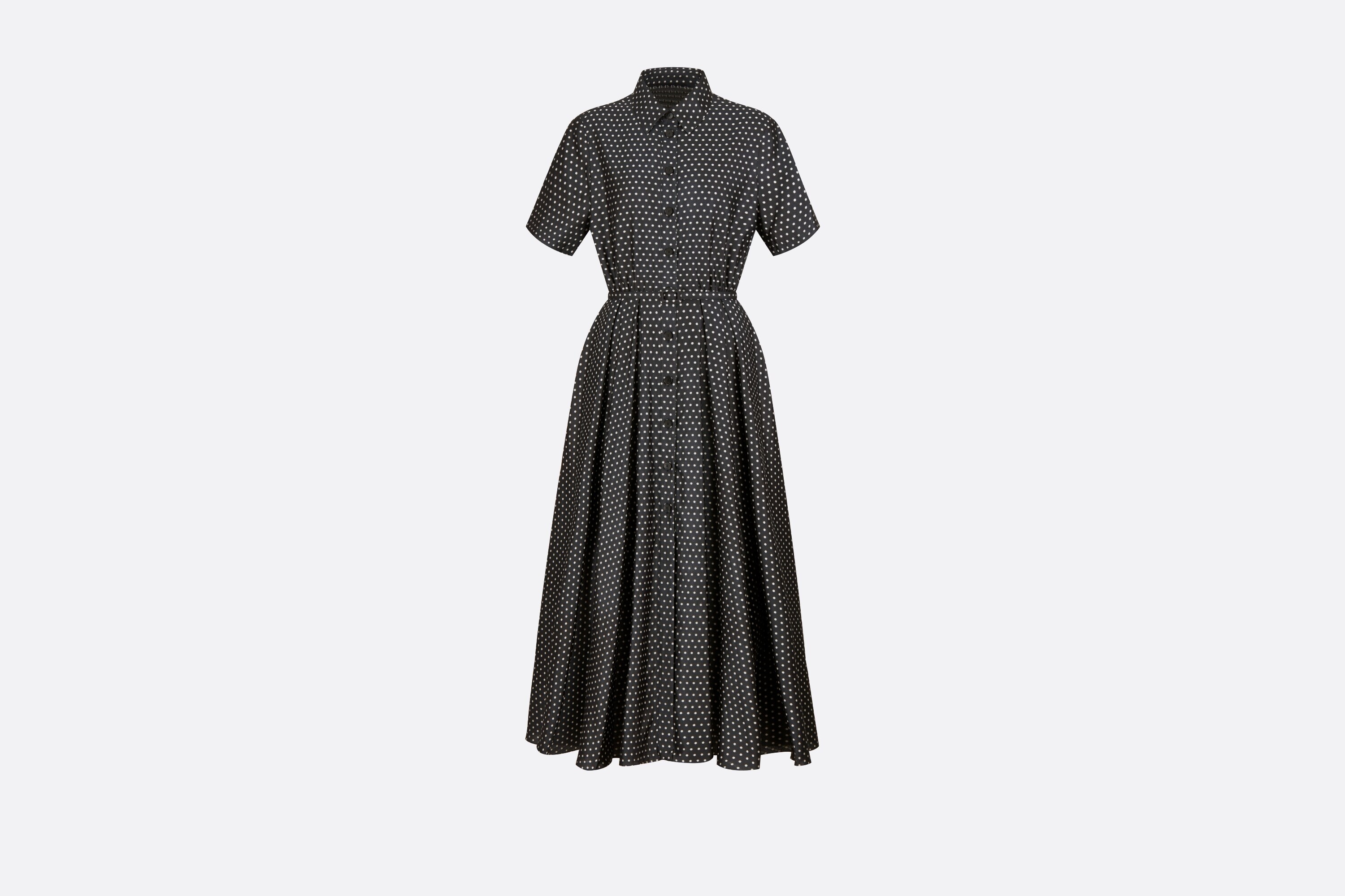 Shirt Dress with Belt - 1
