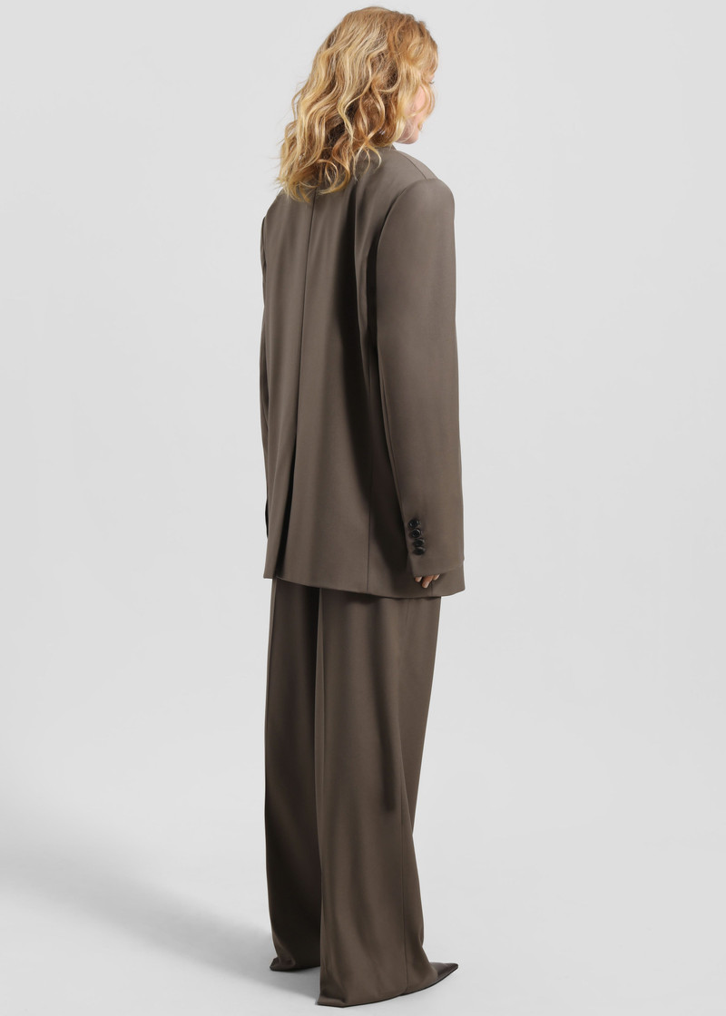 Pallen Double Breasted Blazer - Brown 19