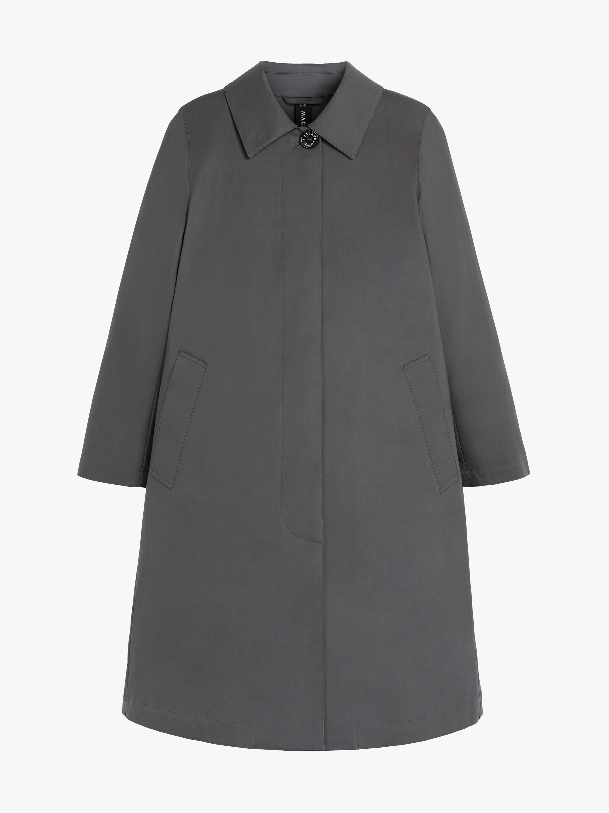 BANTON GREY RAINTEC COTTON COAT - 1