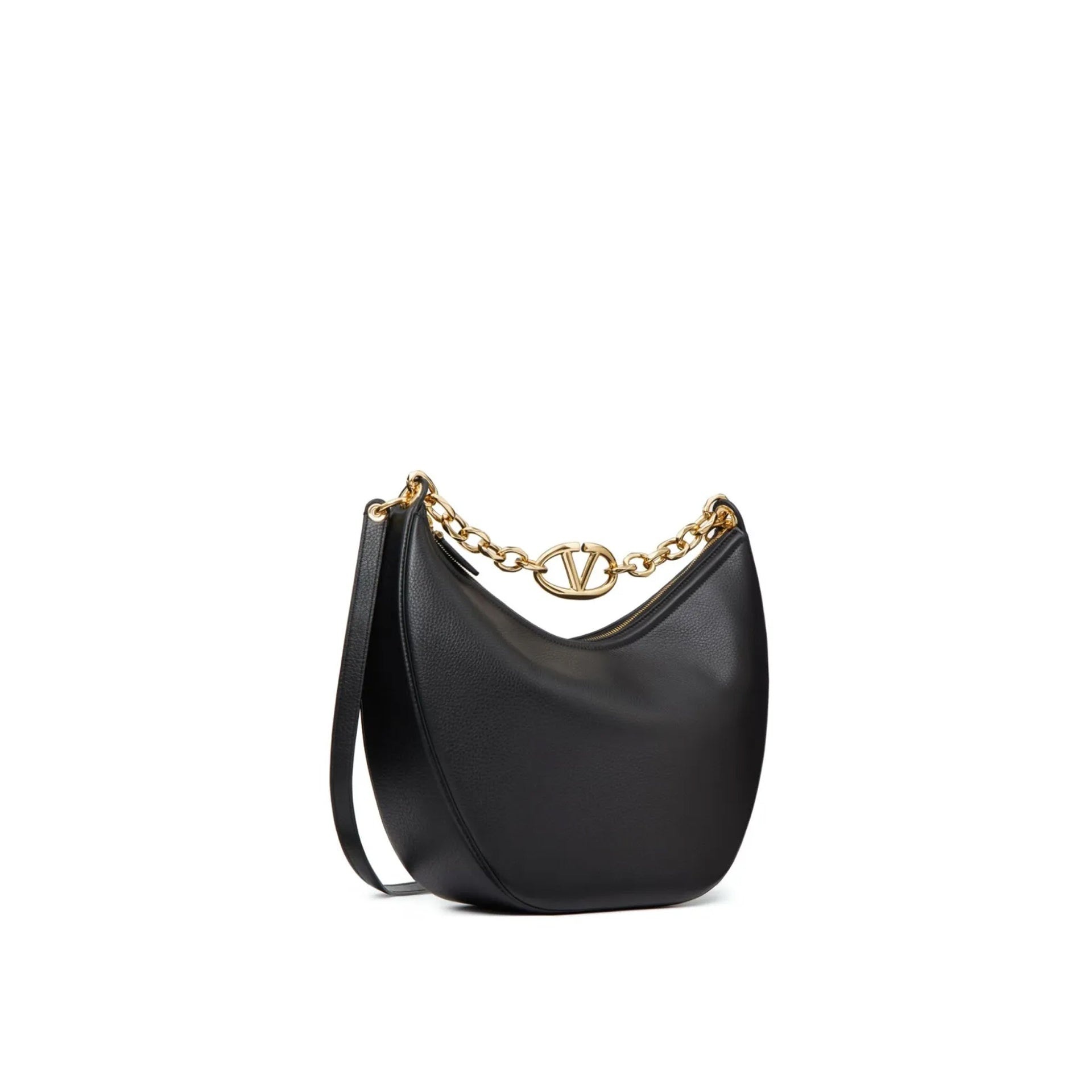 Small Vlogo Moon Hobo Shoulder Bag - 3