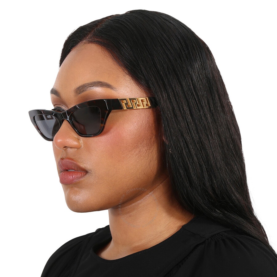 Versace Dark Gray Cat Eye Ladies Sunglasses VE4419 108/87 52 - 2