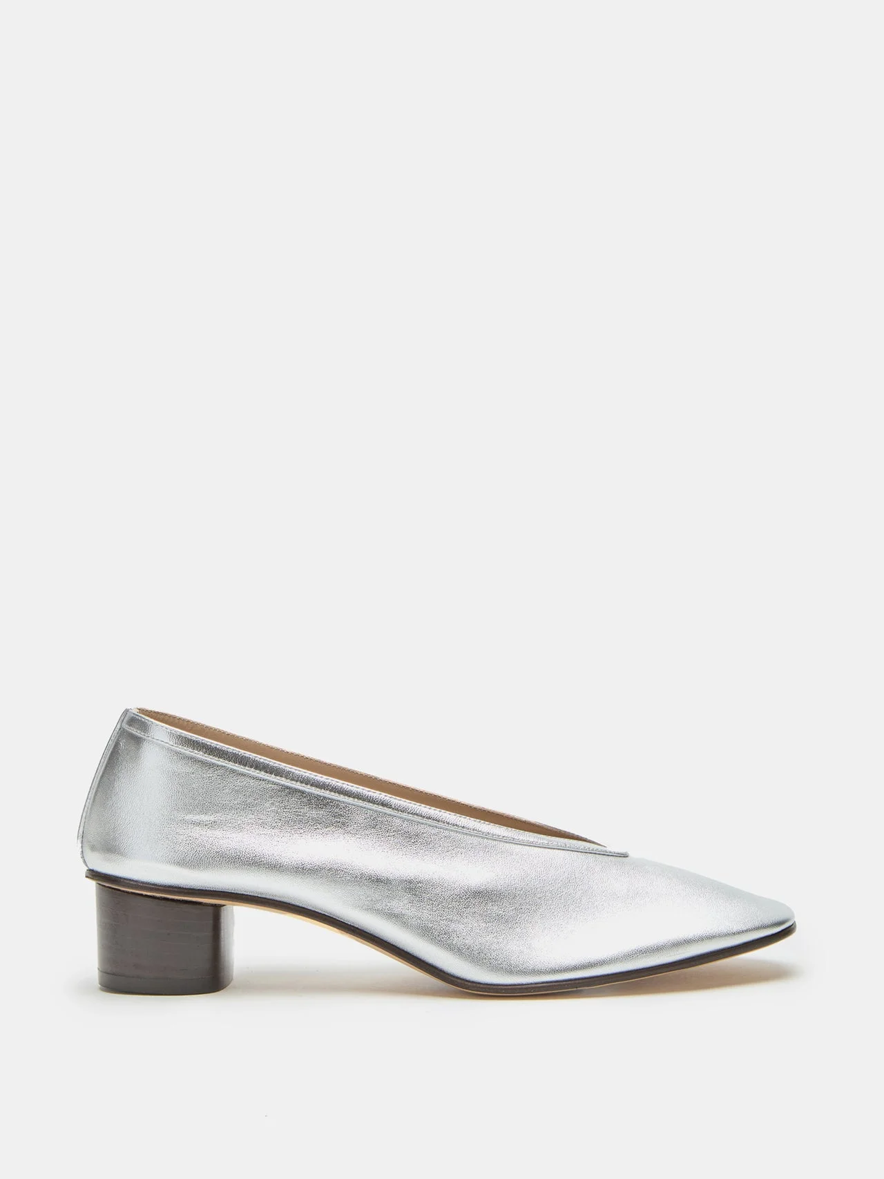 Luna Pump / Silver Leather - 1