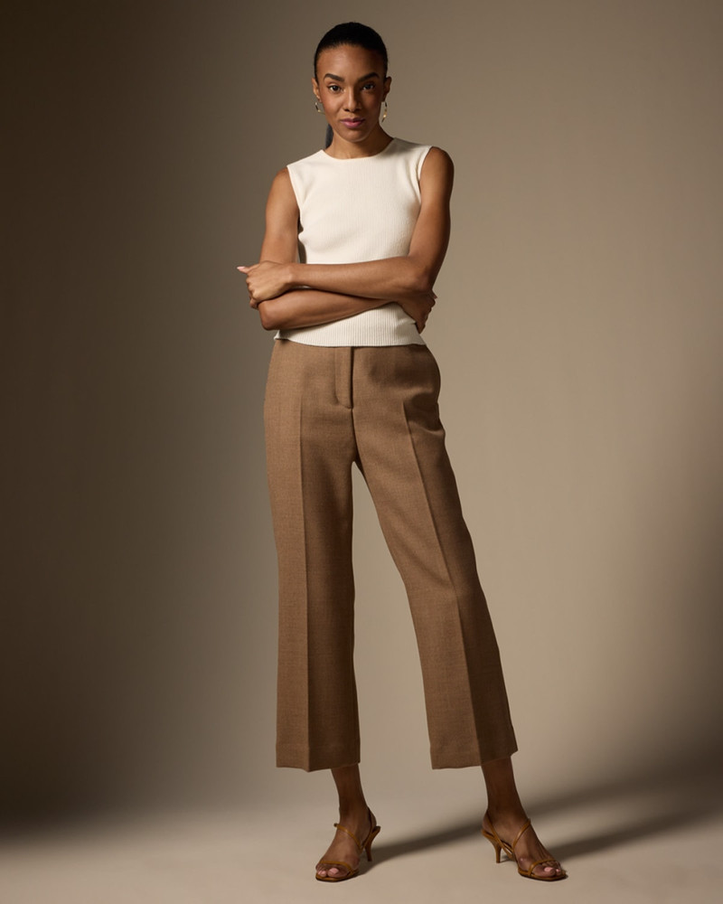 DEREK LAM 10 CROSBY Ariana Ribbed Muscle Sweater Tank outlook