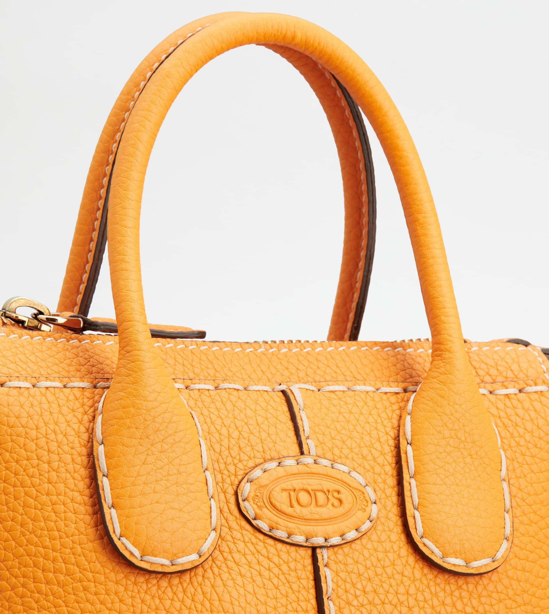 TOD'S DI BAG IN LEATHER MINI - ORANGE - 5