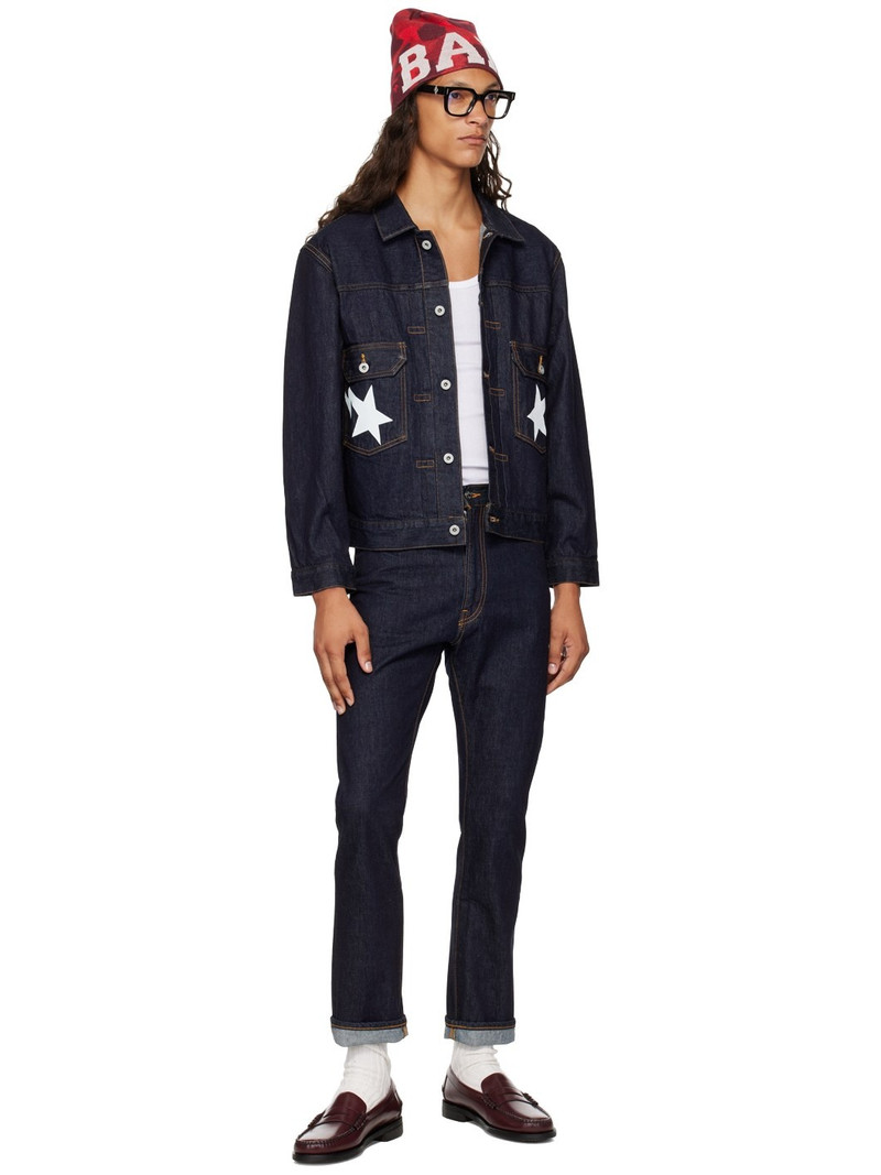 A BATHING APE® Indigo STA Type-02 Denim Jacket outlook