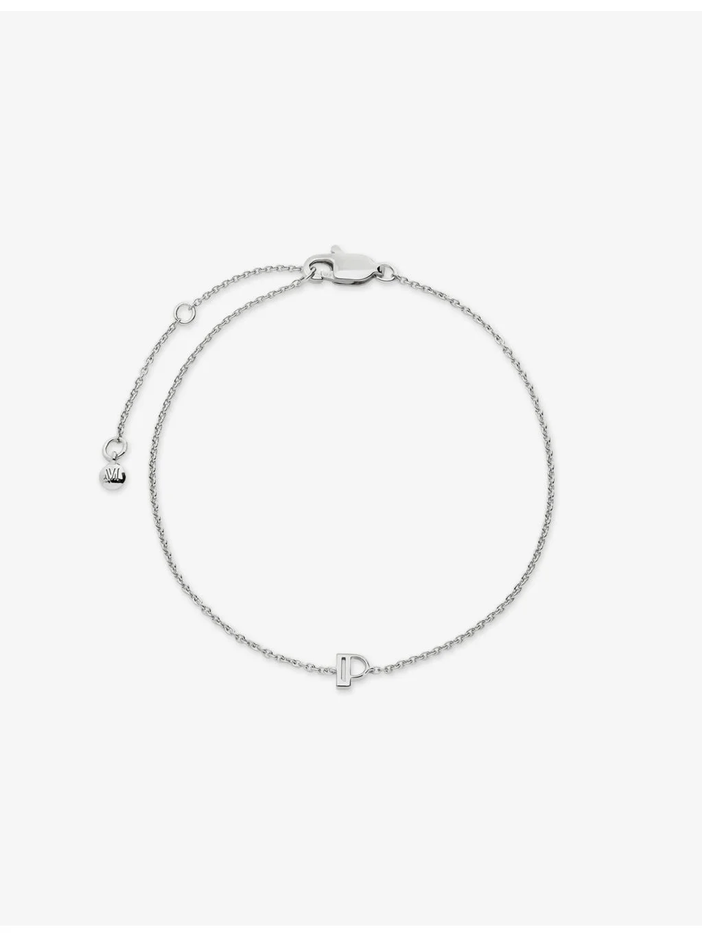 Initial P Sterling-Silver Bracelet - 1