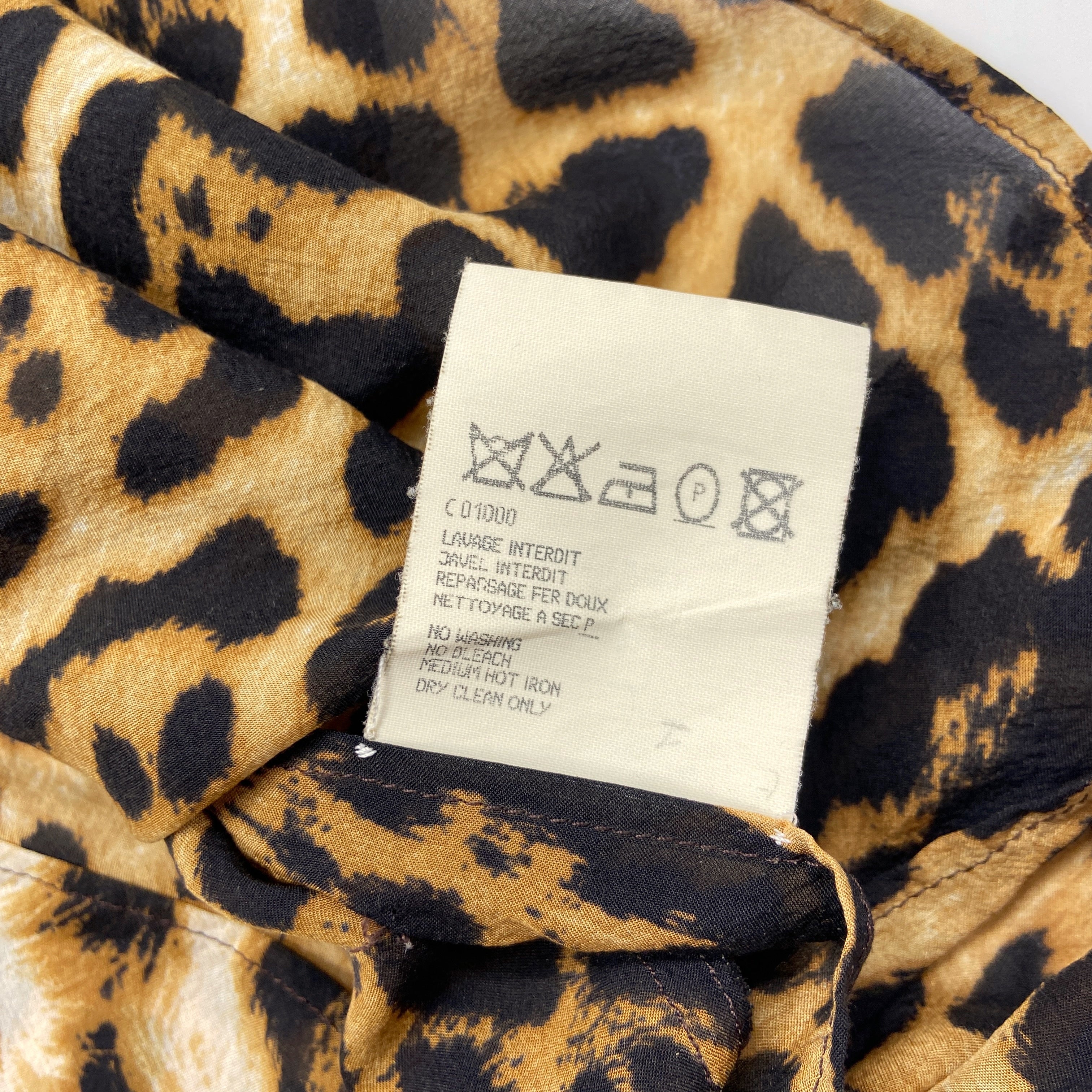 Yves Saint Laurent Rive Gauche Spring 2002 Tom Ford Iconic Runway Leopard/ Cheetah Print Oversized S - 19