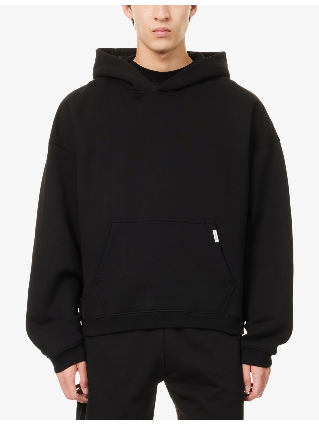 Initial Boxy Logo-Embellished Cotton Hoody - 3