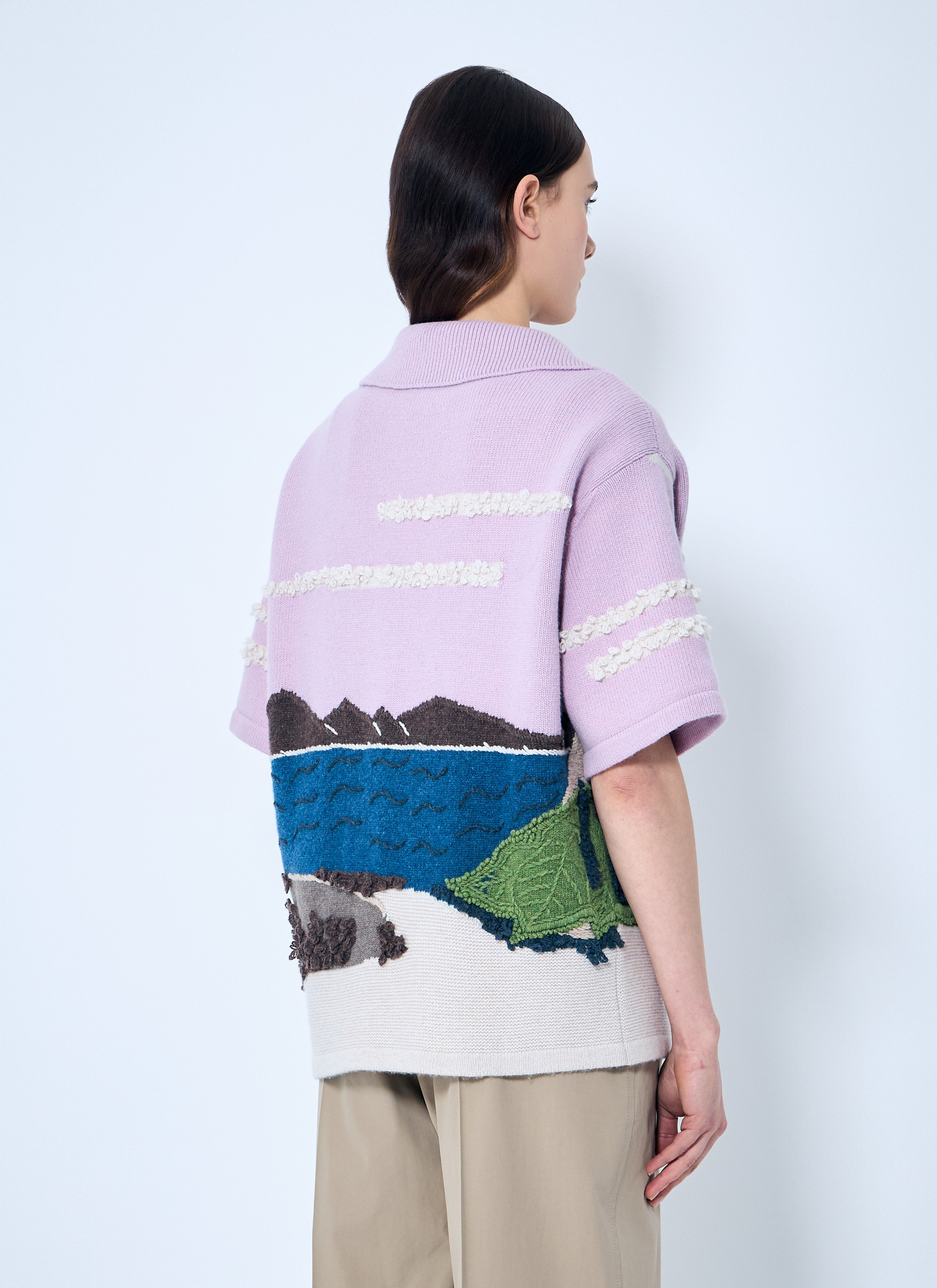 Bottega Veneta Women Intarsia Knit Shirt - 4
