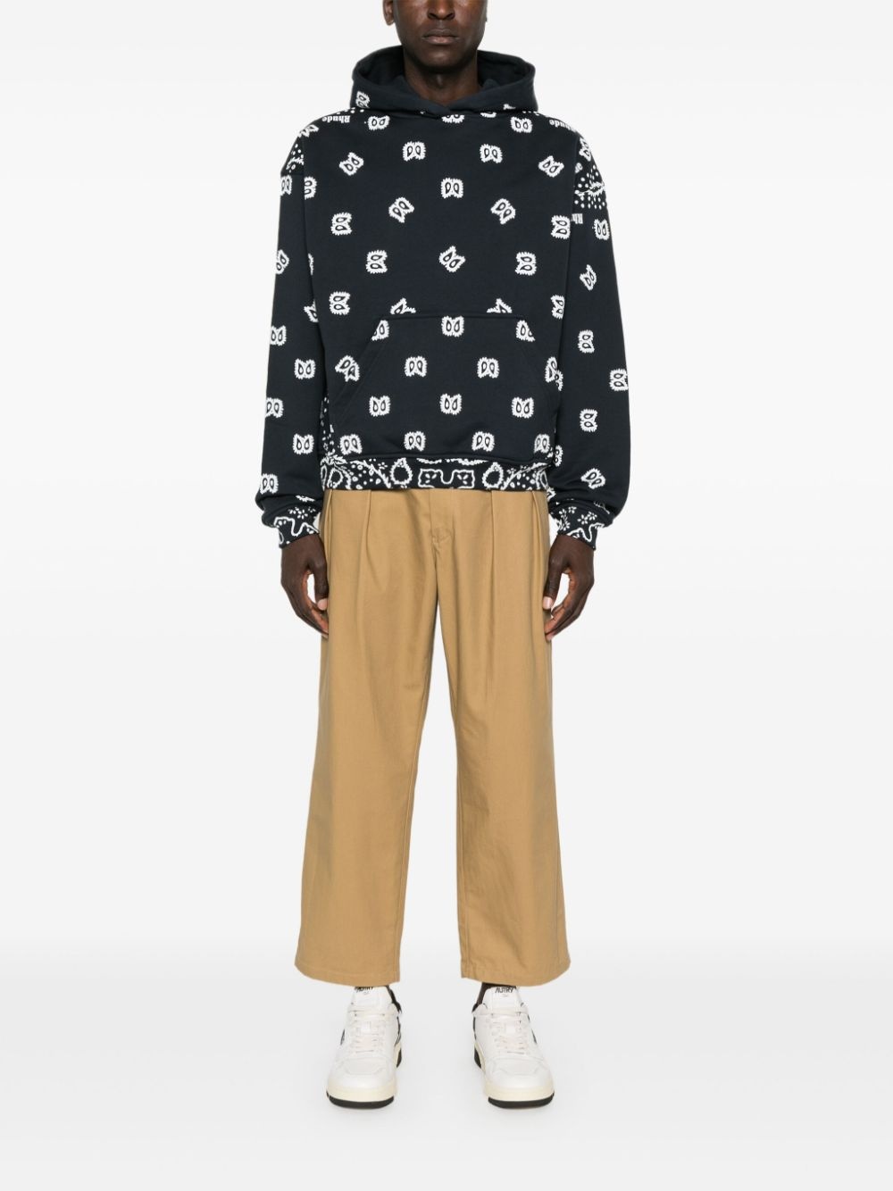 bandana-print hoodie - 2