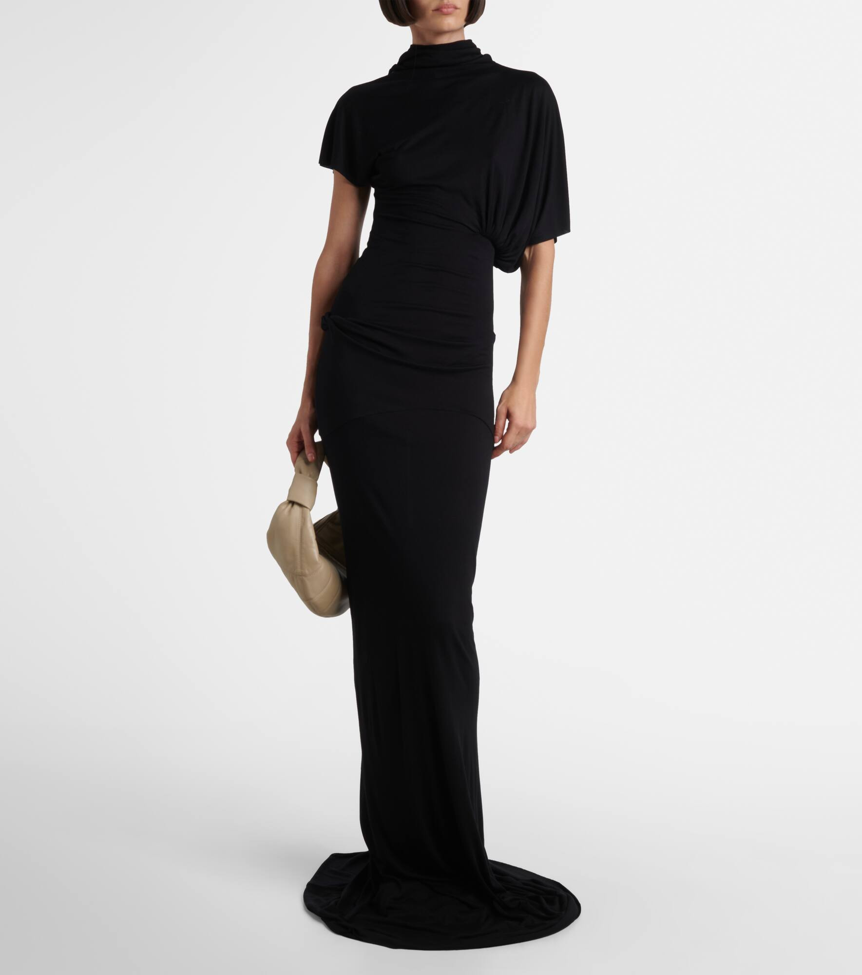 Lilith draped jersey gown - 2