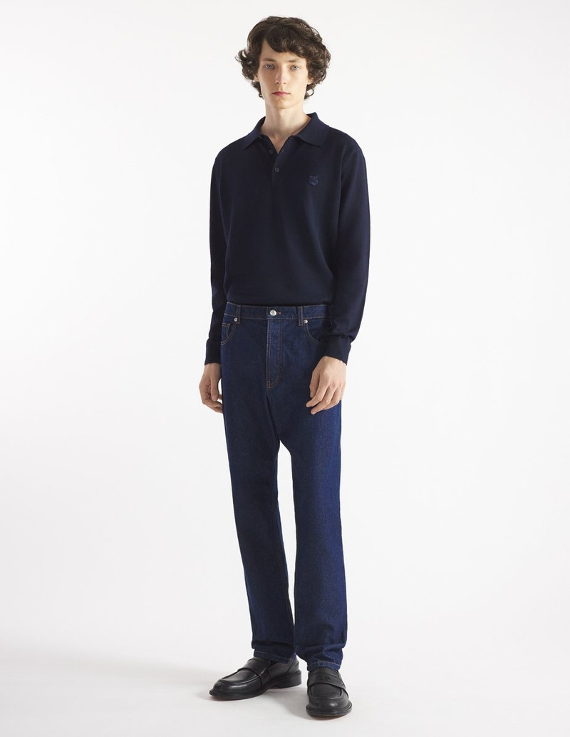 Maison Kitsuné BOLD FOX HEAD PATCH POLO JUMPER outlook