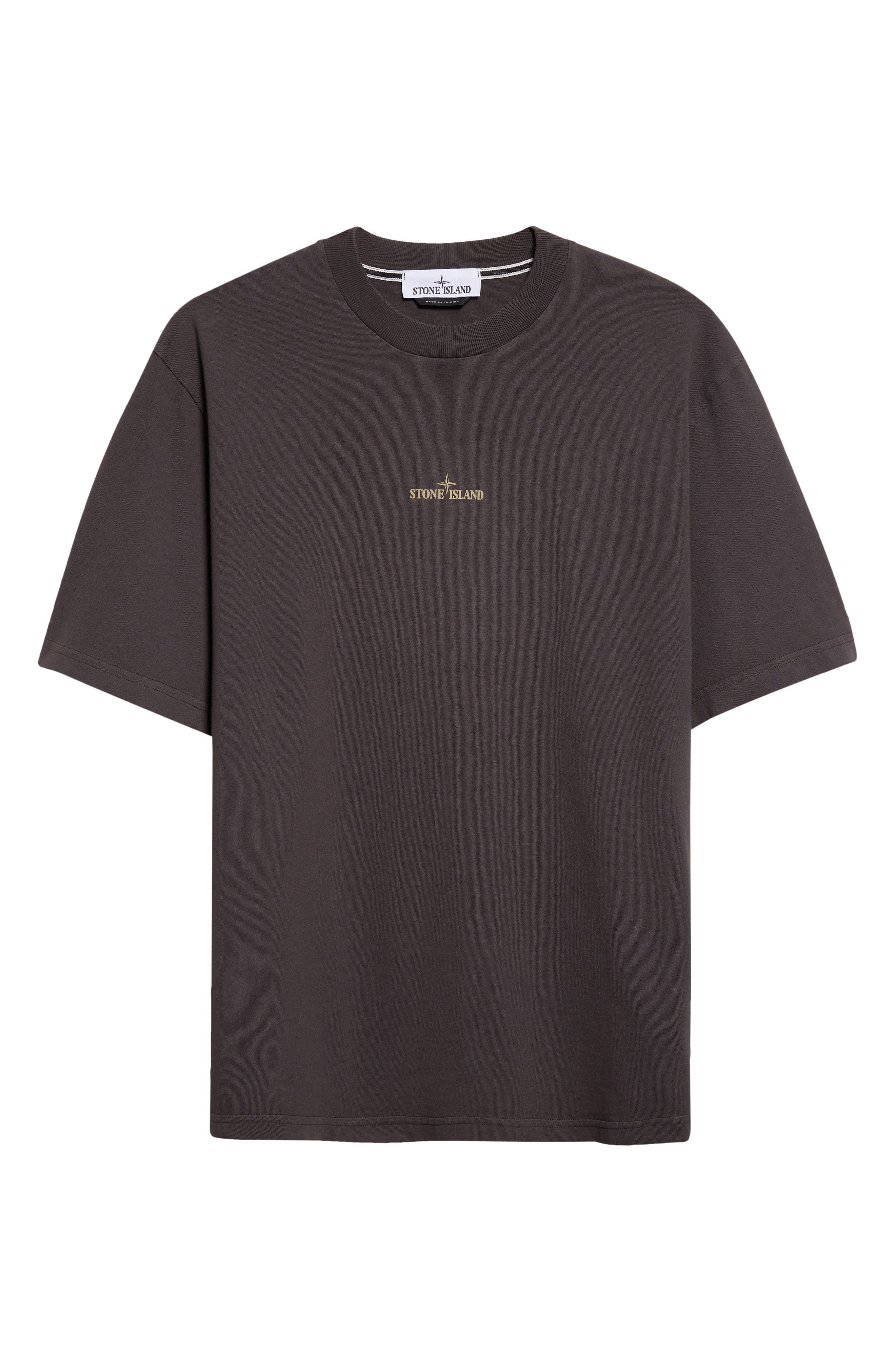 Stone Island Logo Cotton T-Shirt in V0062 Lead Grey at Nordstrom - 6