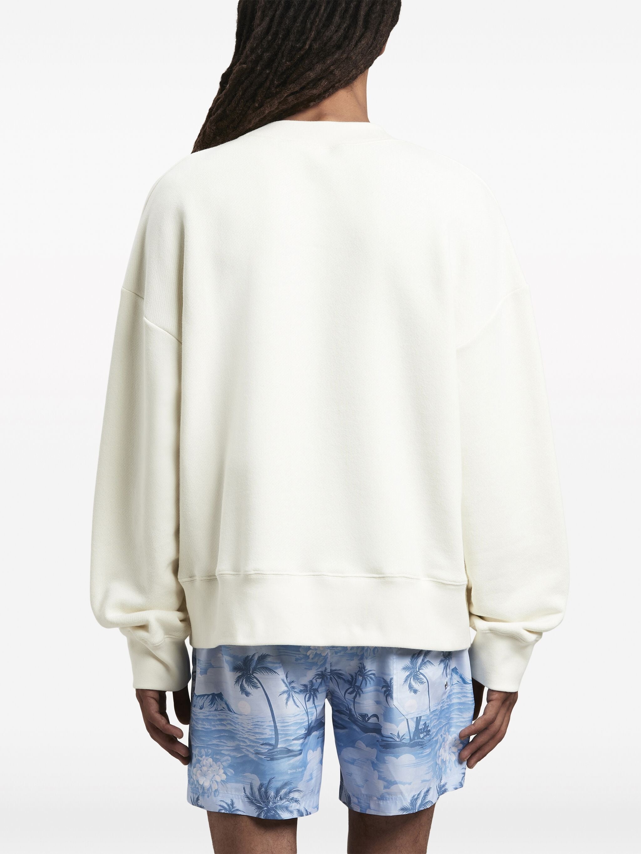 LOGO-PRINT COTTON SWEATSHIRT - 4