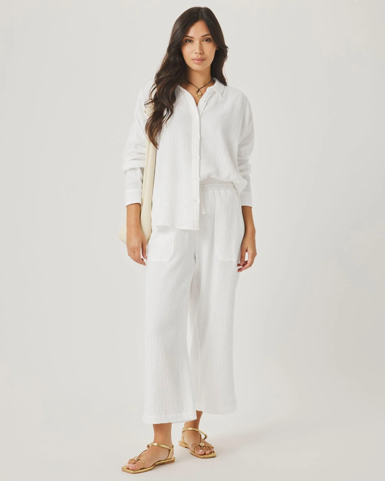 Ava Gauze Button Down - 1