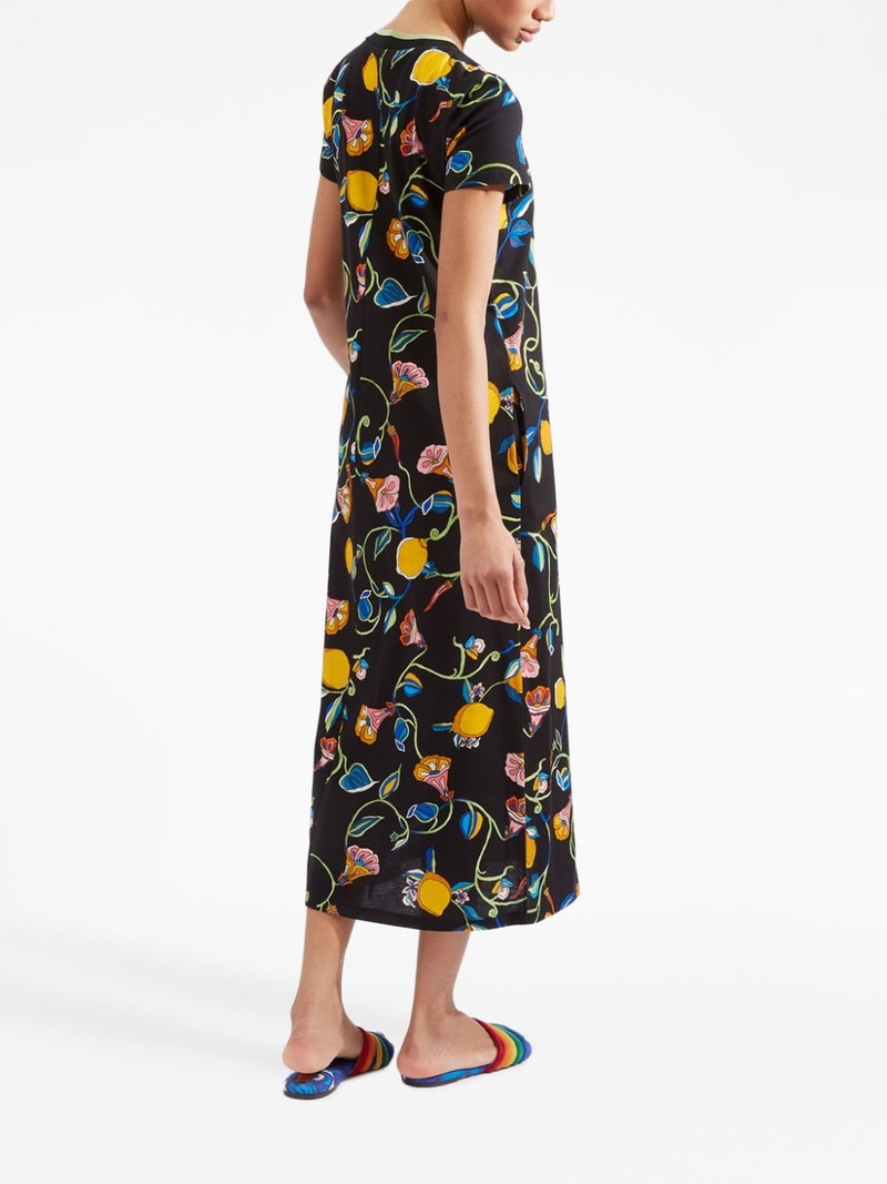 floral-print shift midi dress 3