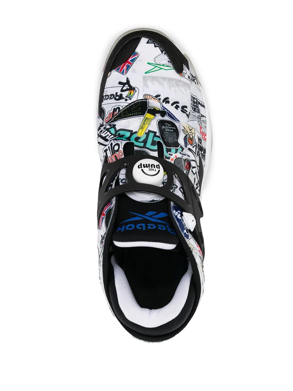 graffiti print trainers - 4