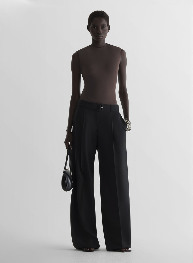 Wide belted trousers 1