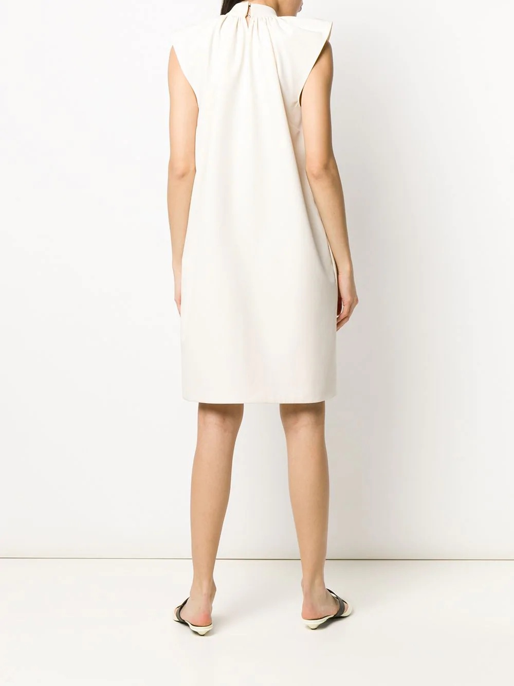 ruched detail midi dress - 4