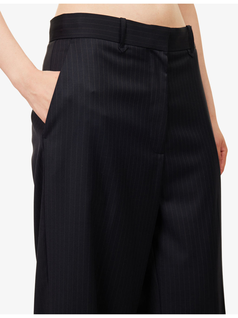 Orban Wide-Leg Wool-Blend Trousers 5