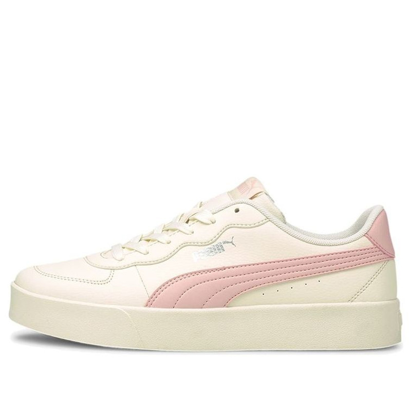 (WMNS) PUMA Skye Clean Casual Board Shoes White/Pink 380147-05 - 1