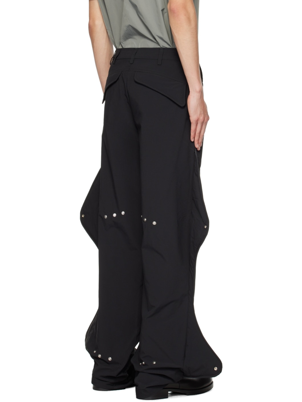 Black Concordance Puffer Trousers - 3
