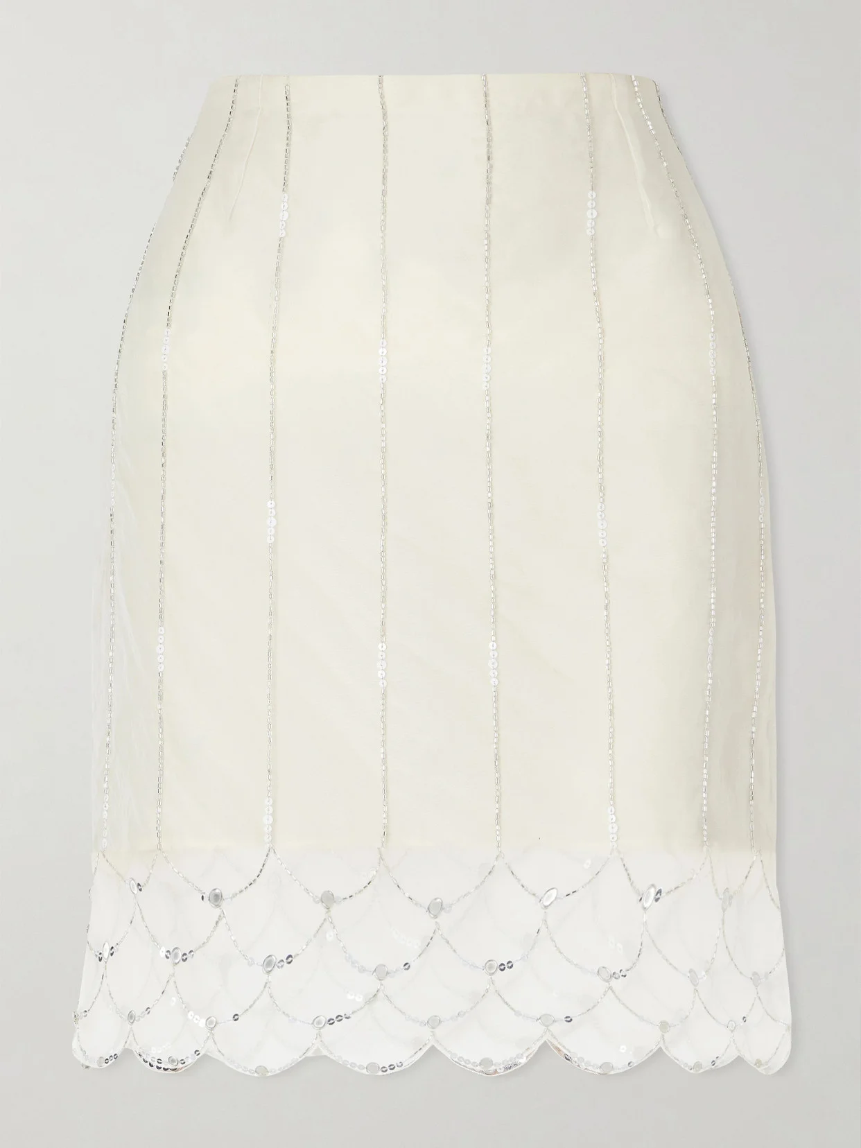 Triumph Embellished Silk-organza Skirt - 1