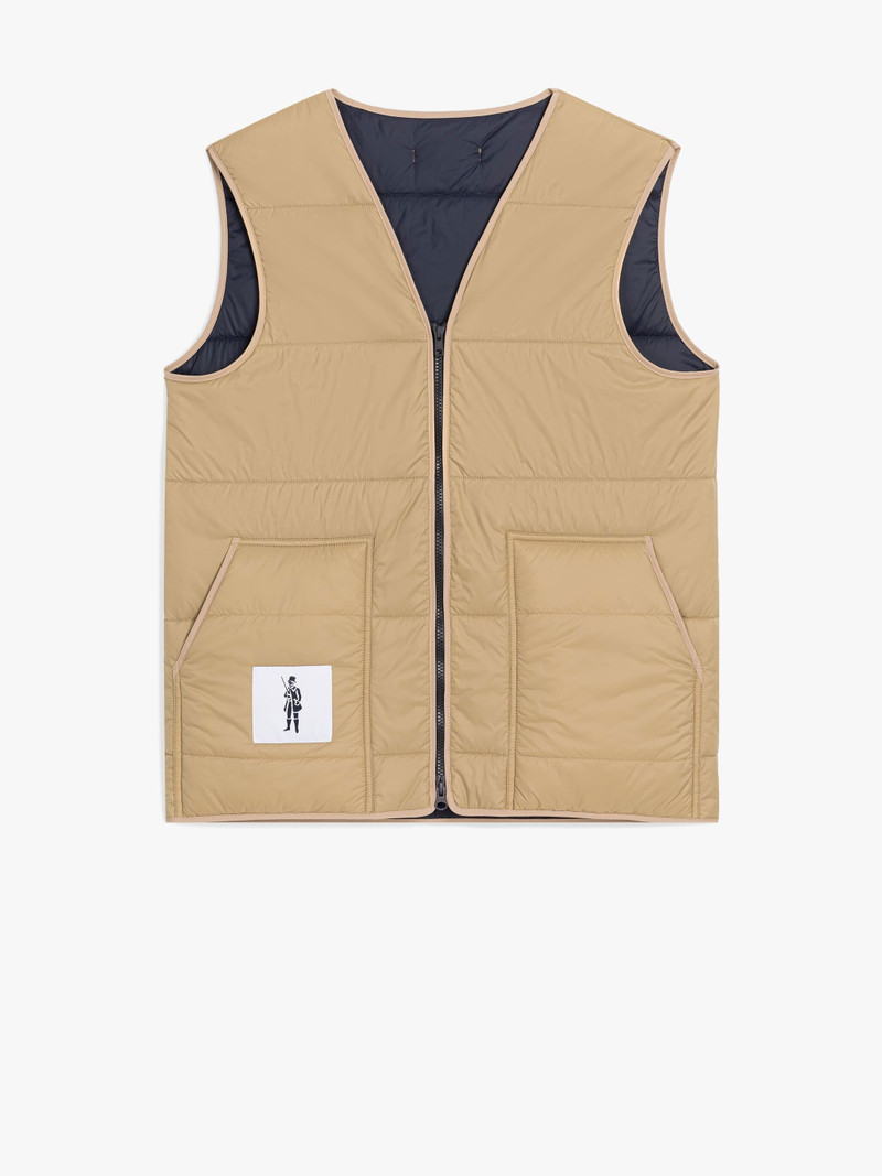 FOUR SEASON BEIGE NYLON GILET 1