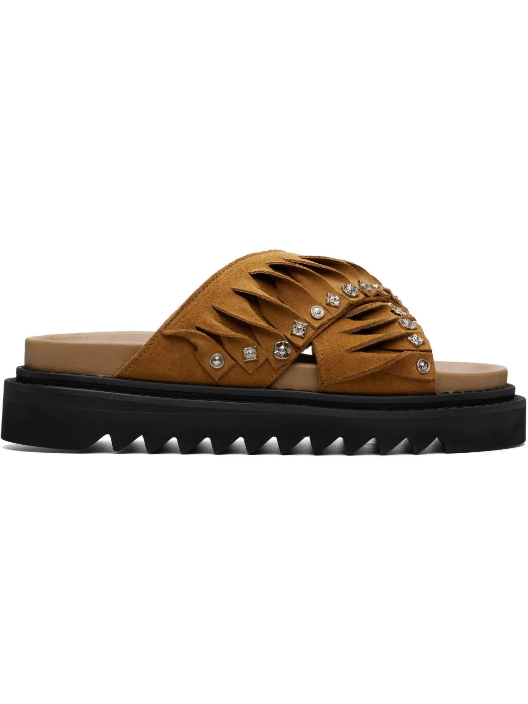 Tan Suede Sandals - 1