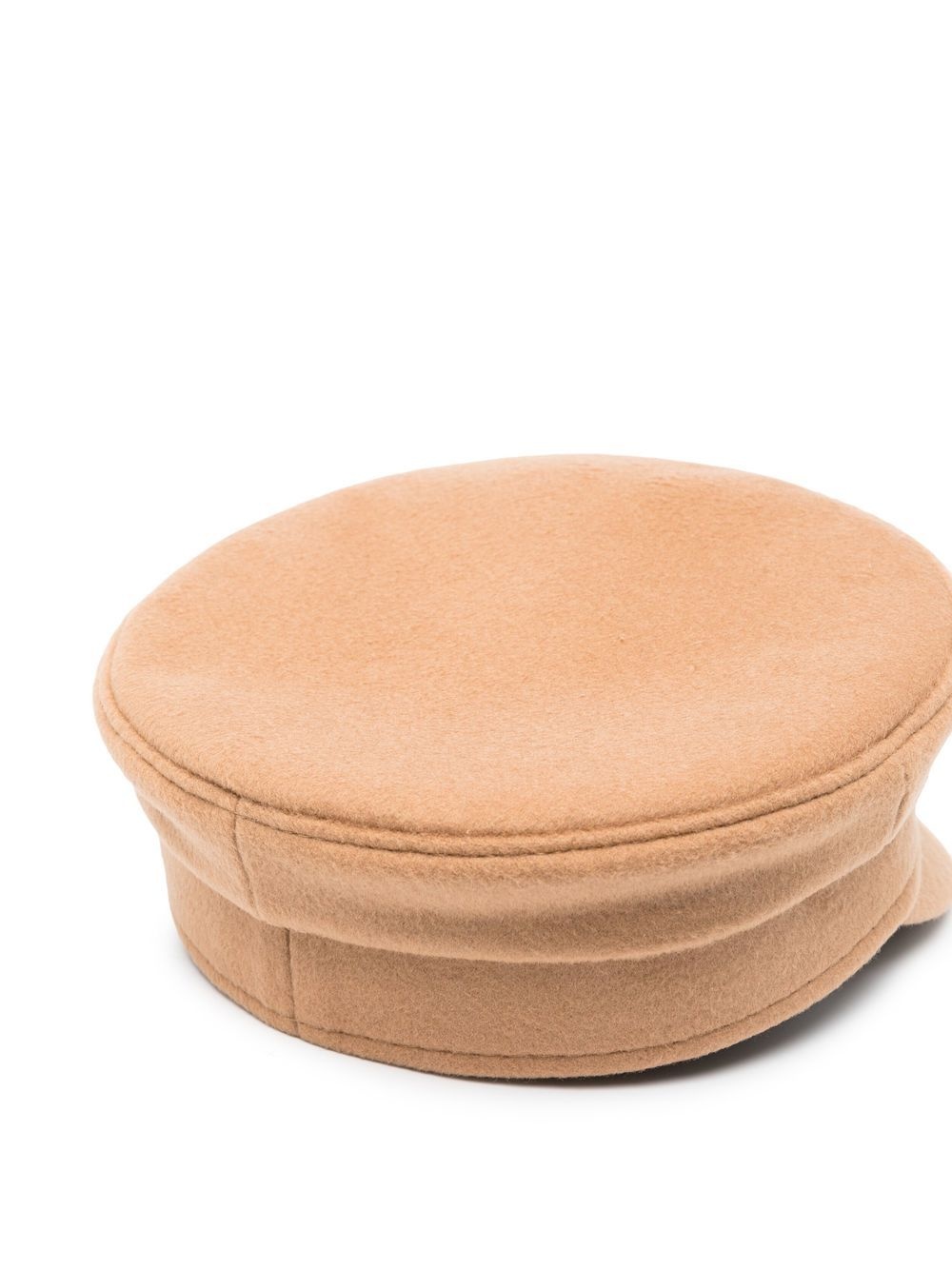 appliqué-logo wool beret - 2