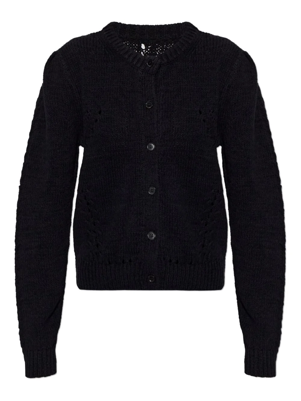 button knitted cardigan - 1