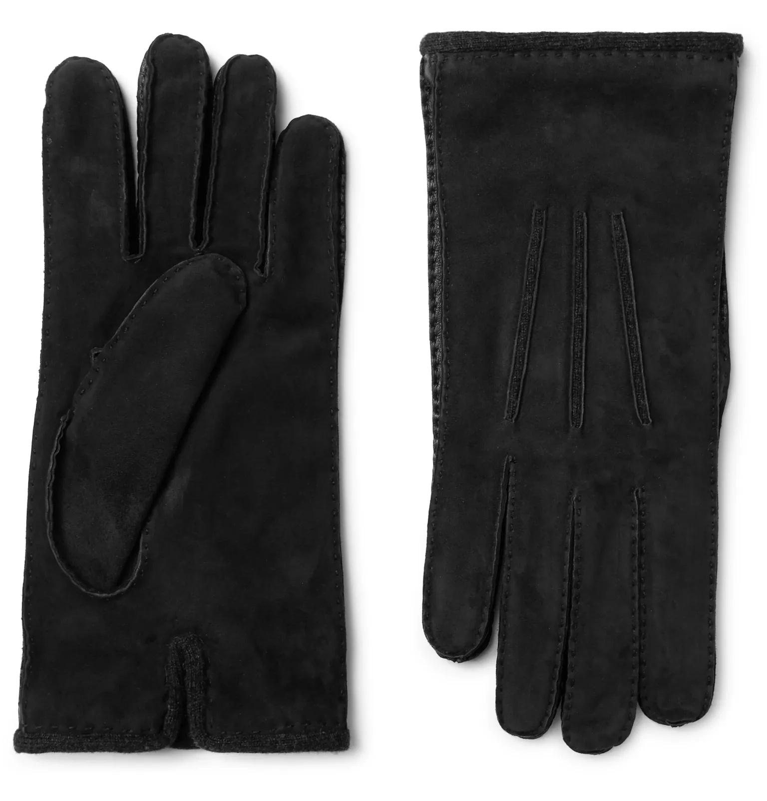 Damon Baby Cashmere-Lined Suede Gloves - 1