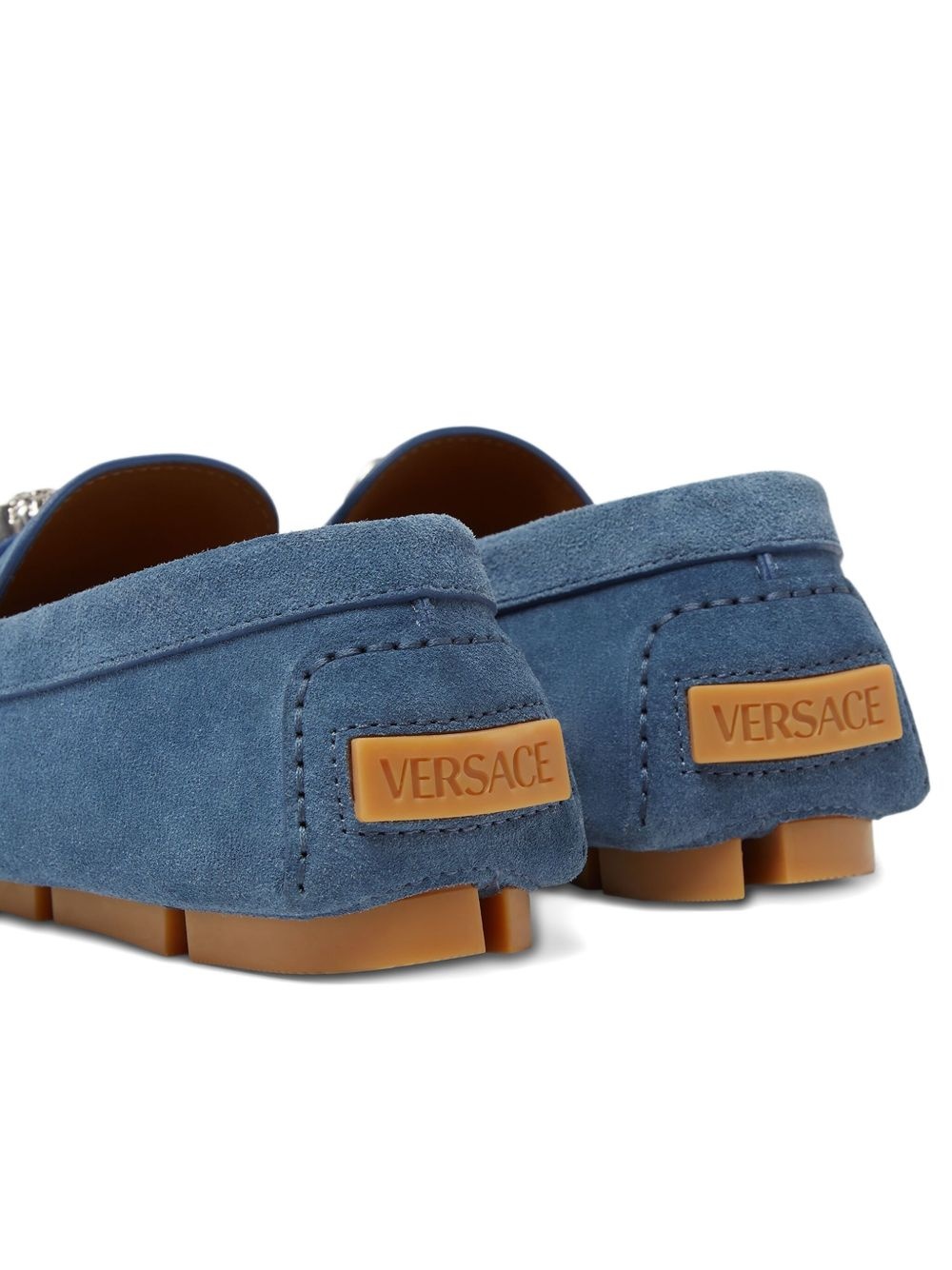 Medusa-plaque loafers - 4