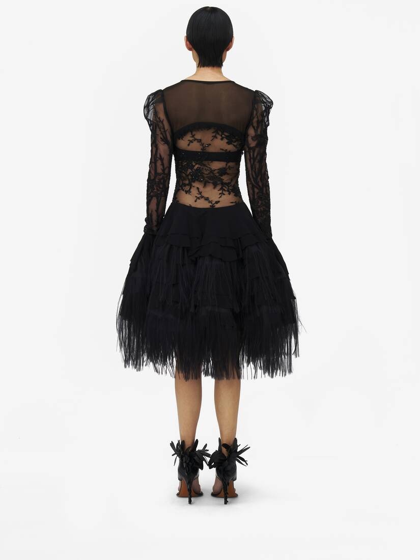 Hawthorn Embroidery Mini Dress - 4