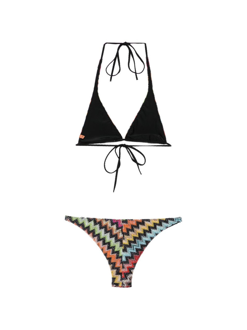 Missoni zigzag-knit bikini outlook