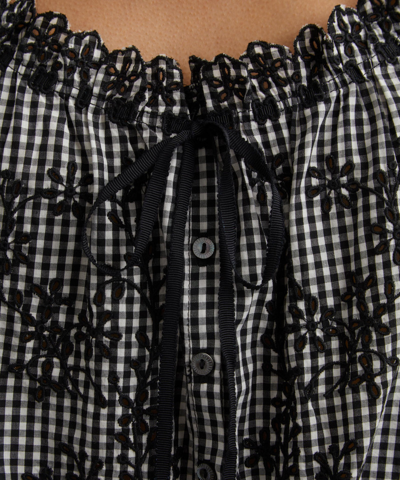 Nera La Maddalena Gingham Top 5